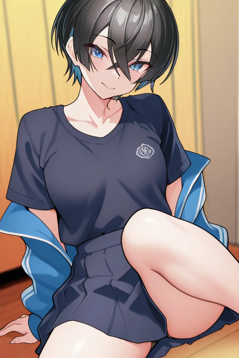 score_9, score_8_up, score_7_up, source_anime, flat color, anime screencap, ikuchan, BREAK, 1boy, uzaki chan, genderbend, huge enormous penis, nude, twink, indoors, black hair, smug, lean, huge enormous penis, stroking penis, femboy, otoko no ko, full-body, sitting, couch, touching self, muscular, large waist, large thighs, ((solo)),  thicc, voluptuous, huge thighs, short hair, foreskin