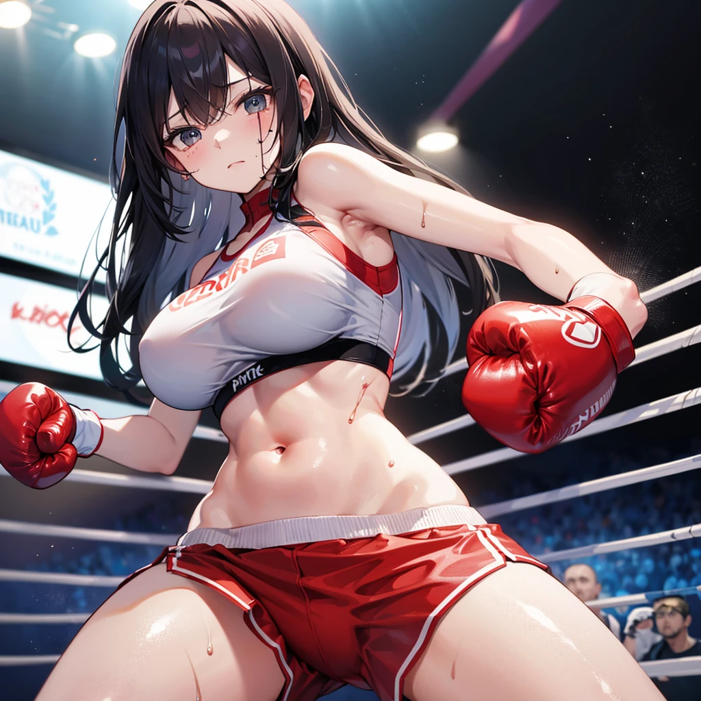 A man and woman boxing and foot job him penis, sexy 