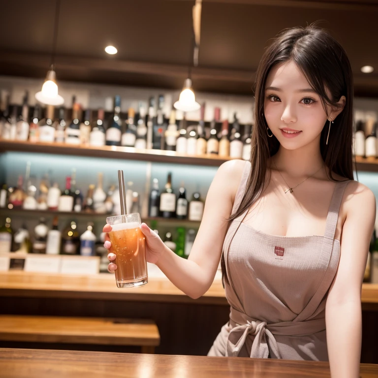 Top quality, masterpiece, ultra high resolution, (photorealistic: 1.4), raw photo, (busy pub), one girl in a black dress and choker, stooped, medium breasts, slender, masterpiece, photorealistic, incredibly detailed, sorority, (beautiful face), NSFW, (long hair: 1.5), beautiful hair, natural skin texture, drinking beer, toned body, highly detailed skin Pale, complex, dark hair, camel toe, light smile, shiny skin Best Quality, Masterpiece, (Photorealistic: 1.4), (Best Quality, 8k, 32k, Masterpiece, UHD: 1.2), Pretty Japan Woman Pictures, Smiling, Mini Skirt, 1 Girl, Full Body, Look Viewer, (Sexy Woman: 1.6), (Beauty Face: 1.9), (Detailed Face: 1.6), (Detail Bright Eyes: 1.5) , (Eyelashes: 1.4), (Smile:1.6), (Detailed Hair), (Cleavage), (Big: 1.5),(Style:1.4), (Waist Width:1.6), (Strong and Toned Abs: 1.4), (Women and Muscles: 1.5), (Realistic Human Skin: 1.6), (Camelto: 1.4), (Detailed Eyes)(Detailed Facial Features)((1 Woman))