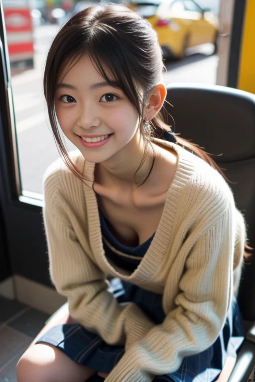 Ultra-detailed,1 female construction worker, very cute, Assembling scaffolding at a construction site, Climb to high places,Round ass.Sex Appeal,dizzying height,Erect nipples,You can see the beautiful sea,