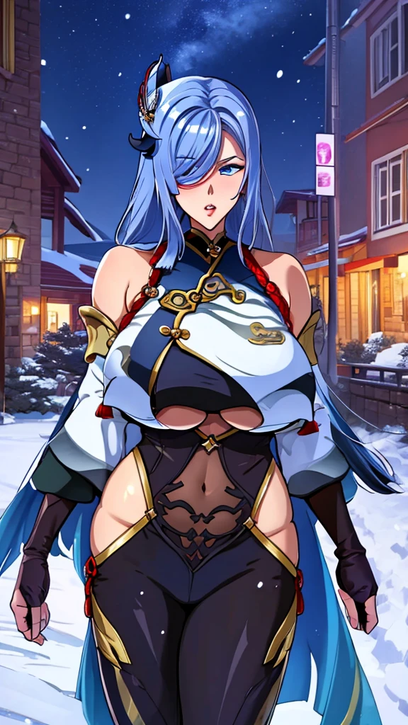 ONEーPIECE、「Night of the Fire Festival」、Ulti、A beautiful woman with two large horns growing from the sides of her head.、Straight blue hair with white and pink mesh in various places.、Features a mask around the mouth that looks like a cloud bubble、Dressed mainly in blue and white、She wears a blue cloak, a white shirt that covers her well-grown chest, and a light blue miniskirt.。wearing red high heels、Long, fair-skinned legs with exposed bare legs、(((combat readiness)))+++、(((combat readiness)))+++、(((combat readiness)))+++、(((Uru head gun group)))+++、(((Uru head gun group)))+++、Angry big breasted mature woman、Angry big breasted mature woman、Angry big breasted mature woman、A female pirate who belongs to the Beast Pirates led by Kaido.。Tobi Rokusho、devil fruit、リュウリュウの実 モデル“Pachycephalosaurus”(((Pachycephalosaurus)))+++、(ancient species of animals)、He has survived as a member of the Beast Pirates, which preys on the weakest.、short-tempered and violent personality。He has a habit of getting angry in a harsh tone if he says anything that even slightly offends him, such as making fun of his younger brother.。