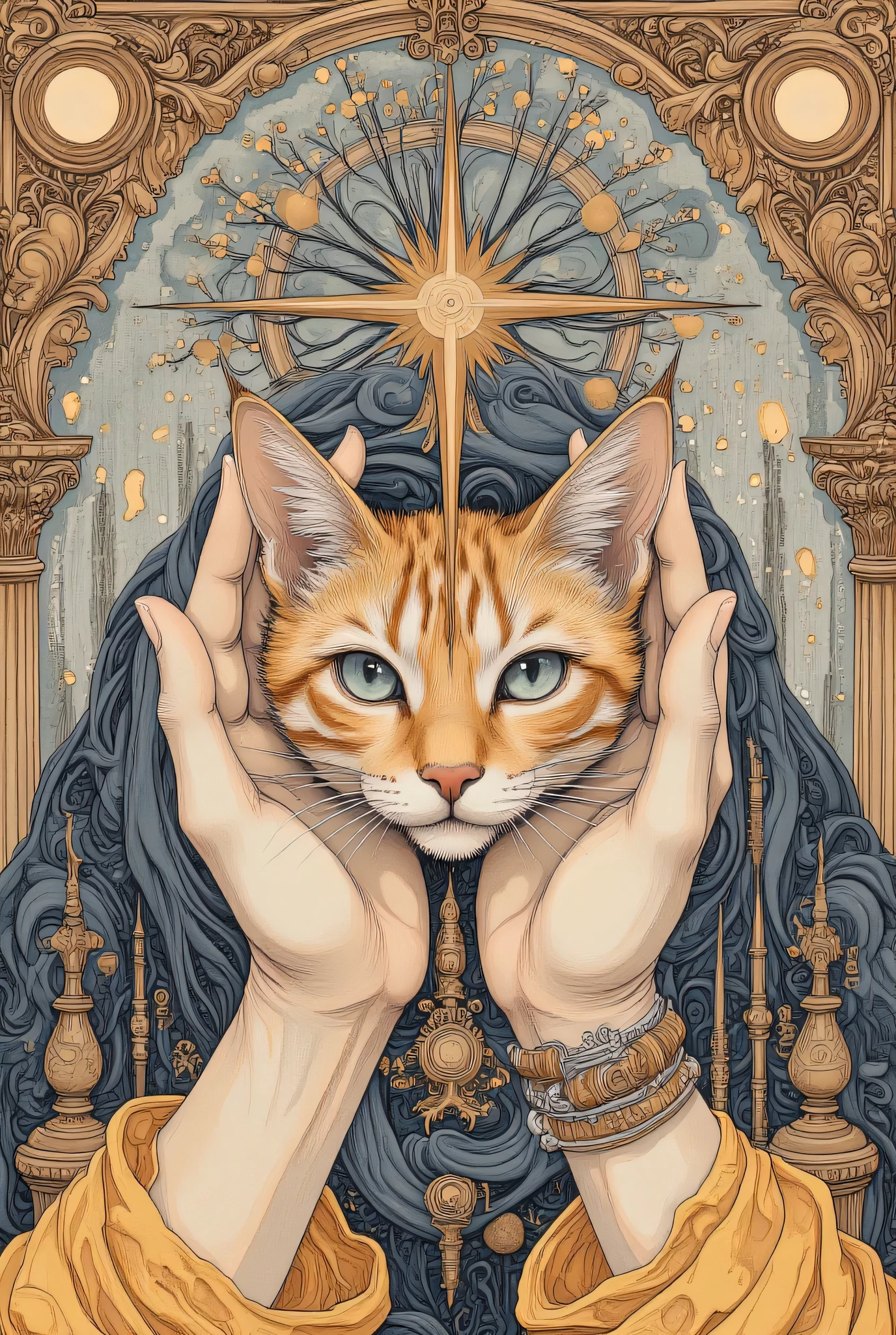 Perfect Cat's Hand. Mr.々mantra that forms the perfect cat's hand The hands of cats overlap to、Perfect Cat's Handを形成する. collage. anatomically correct hands. Greek Mythical Hand. God's Hand. help each other. Loving Hand. Diligent hands. Craftsman's hand. Background、represent an image representing a perfect autistic worldview {x}.