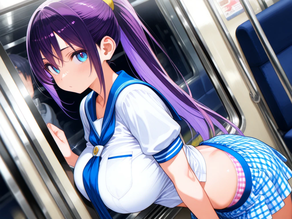 General Raiden、Creampie: Inserted from behind on a crowded train、Pink nipples、Cowgirl、High school girls