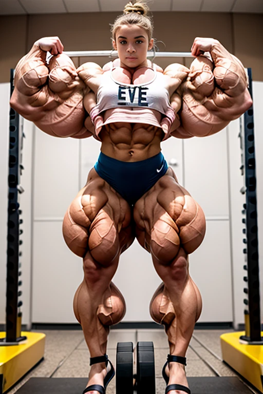 Highest quality、High resolution、Very detailed、Bright lighting、One girl、Full body photo、Black Hair、(((Short Hair)))、smile、(((tall)))、(((Big Tits)))、(((Bikini)))、(((muscular)))、(((Hyper huge Muscle:1.5)))、(((Incredibly large muscles:1.5)))、(((Extremely large muscles:1.5)))、huge、(((Huge body)))、((Long legs))、(((very thick paws)))、(((Expanding Body)))、(((Huge body)))、(((An immeasurably large body:1.2)))、(((Very small face)))、(((Unusually developed super huge breasts:1.2)))、(((Super Heavy Muscle:1.2)))、(((Hyper Heavyweight Muscle:1.2)))、(((Super huge body:1.2)))、(((Unreasonably small face:1.2)))、(((An extraordinary large body:1.2)))