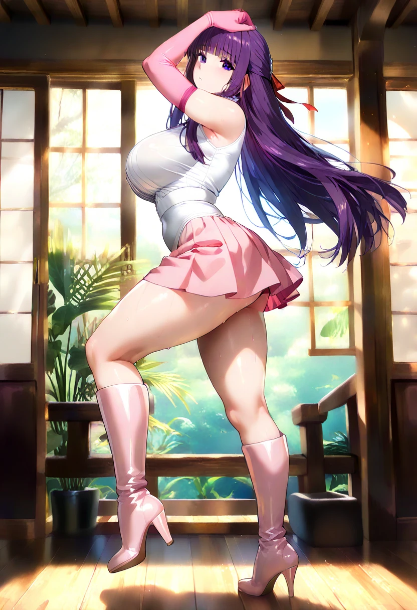 raw photo,Mi。realistic,real person,ニskirt、(spread legs:1.5)、show white panties,beautiful thighs、Beautiful camel toe、長い白いウェディング ドレスとウサギの耳を着た赤毛のanime girl, skirt, 16 years, nice body, Big breasts, Hands behind head, Run your hands through your hair, sexy girl, red Short hair in braids, side hair highlights, strands of hair on the side of the face, beautiful lighting, soft shadow, blue eyes, beautiful feet, Short hair in braids, anime style, Ranma-chan, Autora Rumiko Takahashi, Baseado em obra de Rumiko Takahashi, anime ranma 1/ 2, Sexy deco, strong waist, whole body, whole body, big bust, young girl with beautiful beautiful body, sandals on his feet, garota 16 years jovem baixa estatura, She is wearing a long white dress and bunny ears。, anime girl, anime style, beautiful feet in sandals, Viewing angle 45°, outdoor, Red hair braid