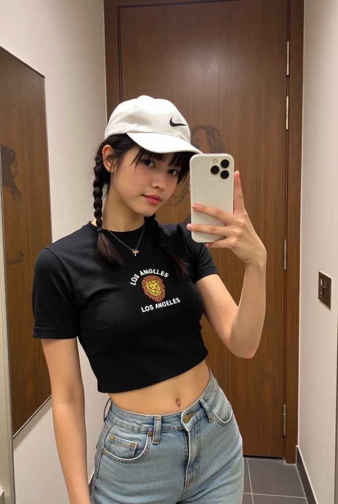 Mulher perfeita, boca perfeita, dedos perfeitos, boca perfeita, Flawless nose, olhos escuros perfeitos, cabelo preto liso perfeito