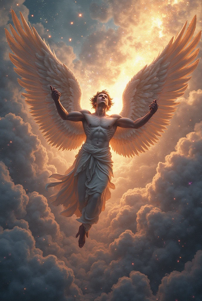 Aeolus Greek God Flying

