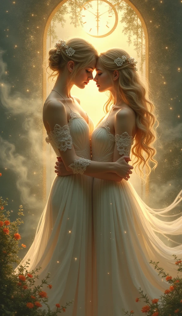 Infinity symbol on a love mandala reflecting a heart and union between man and woman 



