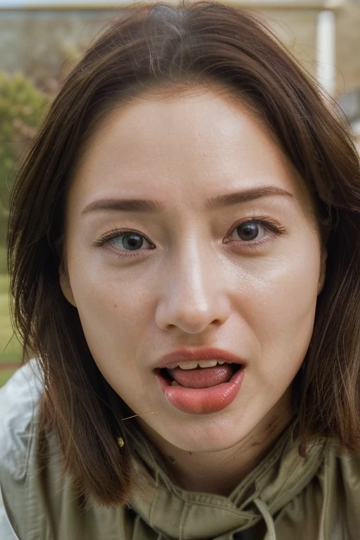 Beautiful Japan actress,Flying debris,Award-winning photo, Very detailed, Edge Orgasm, Woman with open mouth and closed eyes , Sweaty skin、Lighting that highlights shiny sweat{{{Spread the word }}}, Black Hair、Browsing Caution,{{{{Crowd of elderly male spectators,Surrounded by men,}}}},(length, Narrow nostrils)、Raise your arms behind your head,