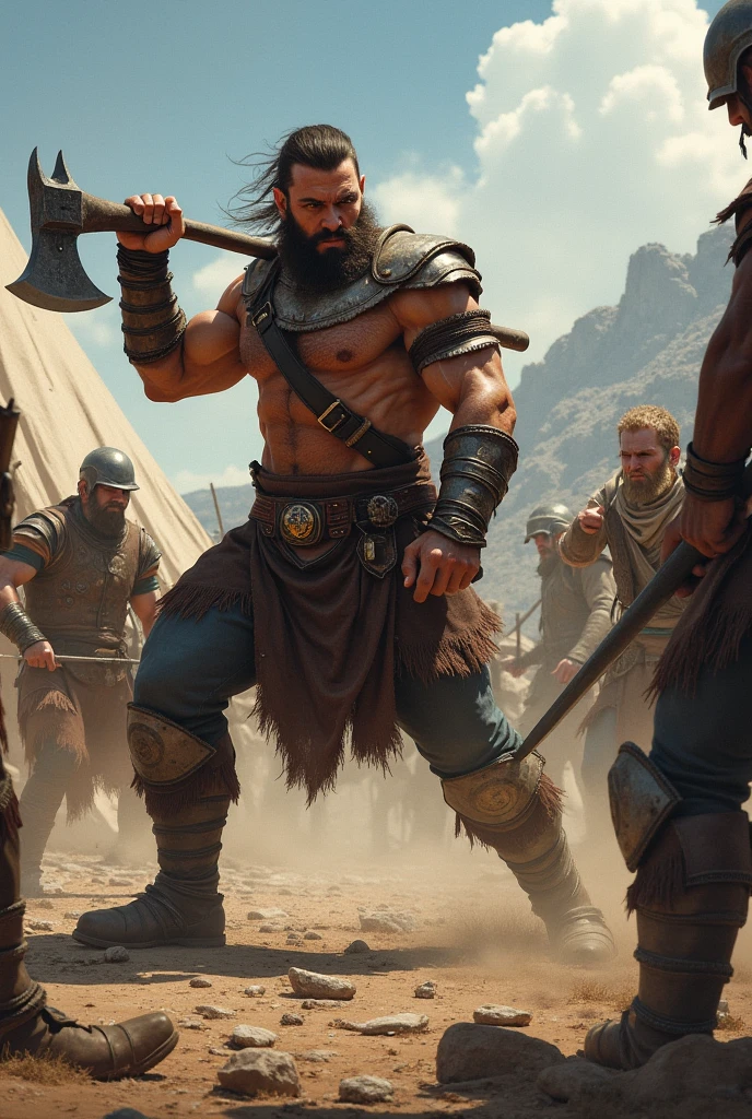 closeup angle of characters fighting, man, a detailed painting, cgsociety, detailed painting, artstation hd, high detail, cgsociety, photorealism, concept art, artstation hd, official art