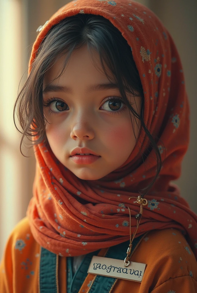 White kid wearing turban in 1990s