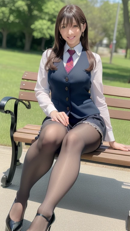 Spread your legs、Glamour、Super short hairstyle、So that the whole body enters、Shooting from a distance、Black-rimmed glasses、upright、round face、Widen the jaw