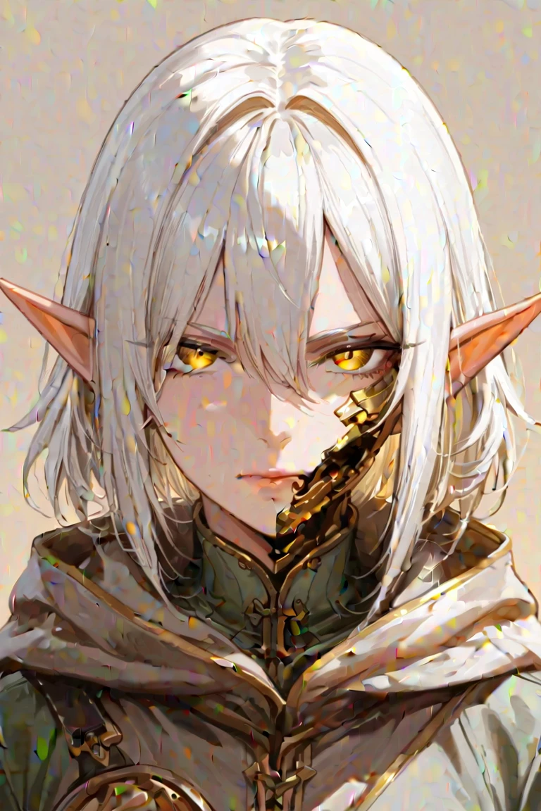 1 boy,best quality,highly detailed,ultra-detailed,{{incredibly_absurdres}},solo,extremely detailed,masterpiece,illustration,white hair,(((closed left eye))),nose blush,left eye scar,<lora:阿不思:0.95>