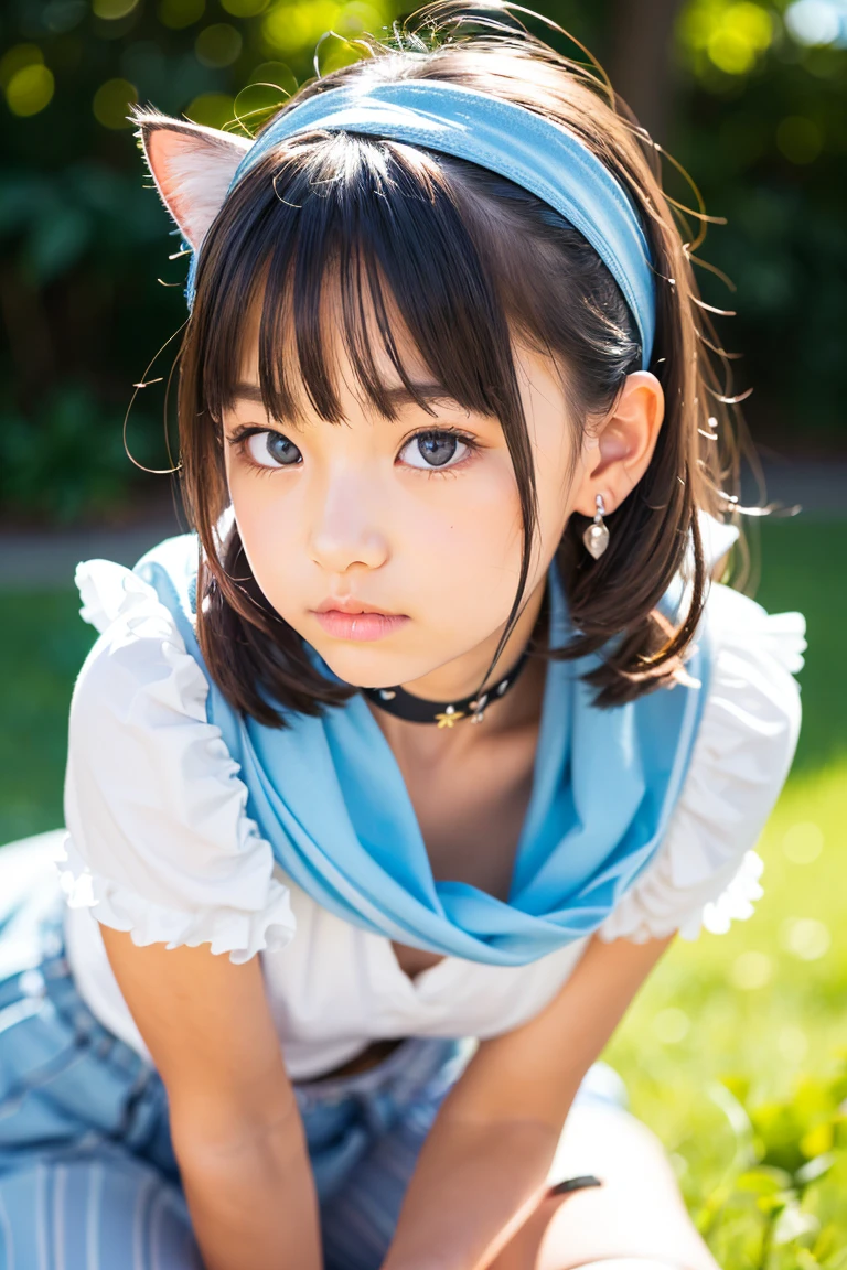 (Highly realistic photos, High resolution, Detailed face, Detailed eyes) slim Japanese junior high school student, Cute Face, alone:1, Slim figure, Completely naked, Photo from the waist up、Giving a blowjob、deep throat、Artistic binding、hemp rope bondage
