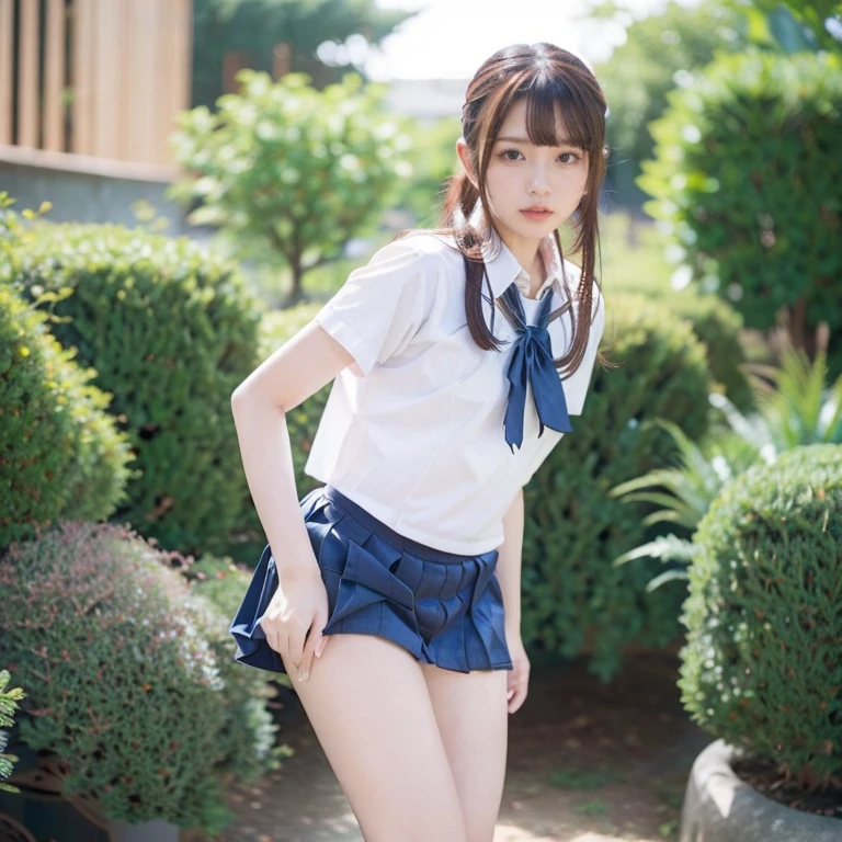 Photorealistic,masterpiece, best quality,ultra-detailed ,chinese tween girl,chinese people,((she lift her skirt and shows her panties)),She takes great pleasure in showing off her panties to viewer,skirt lift, fashion,bun hair,small breast,very happy,very slutty,outdoor,united states,China,Shanghai,