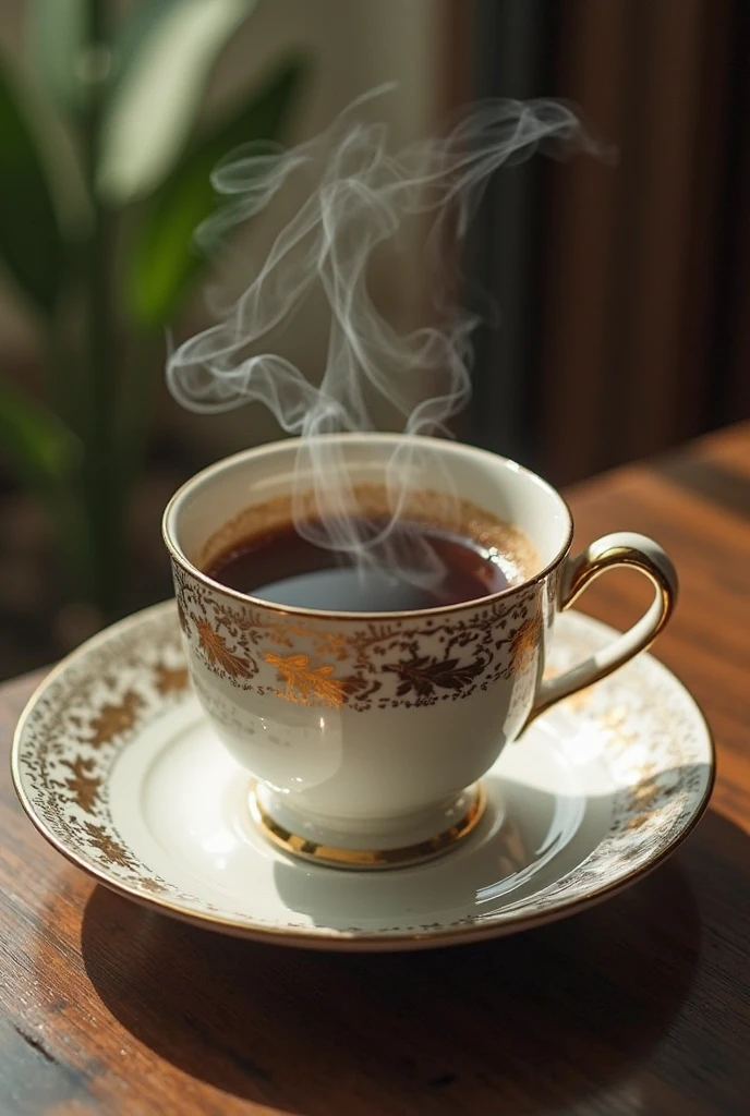 a cup of hot tea,steam rising,tea leaves floating,gentle steam,beautiful ceramic cup,detailed teacup,light reflecting off the cup,delicate patterns on the cup,subtle swirls of steam,aromatic fragrance,steaming beverage,comforting warmth,vibrant colors,soft lighting,soothing atmosphere,cozy corner,peaceful moment,relaxation,serene ambiance,pure indulgence,tranquil scenery,endless serenity,calming effect,refreshing break,respite from the world,numbing cold outside,relief to the senses,instant bliss,invigorating aroma,zen-like experience,savoring each sip,slow down and unwind,instant comfort