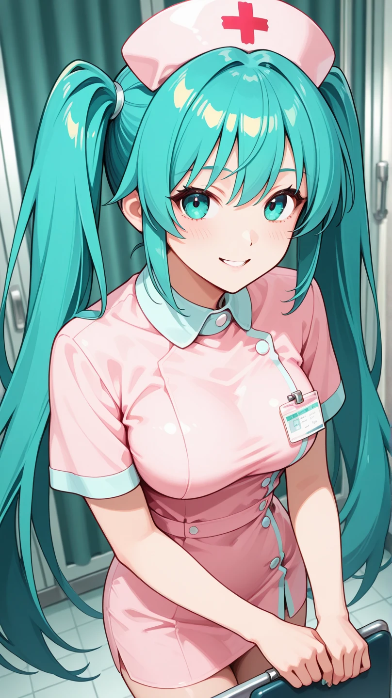 lum invader, detailed, anime, (torn nurse uniform: 1.2), masterpiece, best quality, open mouth, fang, ultra-detailed, yellow eyes, Pretty eyes, Detailed face, Pretty girl, Big chest, Blushing, (Wet: 1.2), breasts, areola slip, (missionary position:1.2), (nipple: 1.2), in a ward: 1.2), (heart shaped pupils: 1.5)
