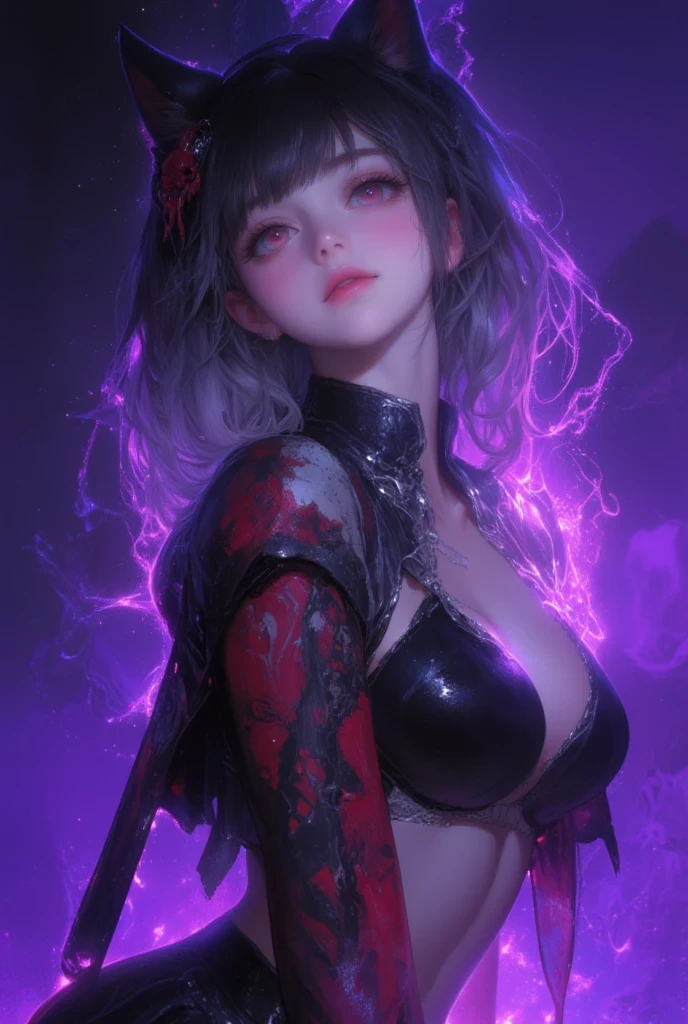 masutepiece, nightcity、streetlights、No clothes, Perfect nudity, Legs spread, SEX, random provocative poses, beastly pose, of the highest quality, High quality, Highly detailed CG Unity 8k wallpaper, Art Station, Digital Illustration, with an intricate, 動向, awardwinning photo, depth of fields, nffsw, chromatic abberation, Realism, Highly detailed, Art Station Trends, CGsociety Trends, with an intricate, high detailing, Dramatic, 8K, 16 K, of the highest quality, Photon mapping, Radio City, Photorealistic, Elaborate CG, physically-based renderingt, ultra realistic realistic textures, unreal enginee 5, motion angles, Cinematic lighting, Dramatic Lighting, Professional Lighting, Slender face Very detailed and expressive eyes, Shiny hair, High Texture、Detailed face and skin, highly detailed skin with pores, Perfect body line, Perfect bust line, exquisite collar bone, Perfect clavicle, Bewitching and mysterious oriental adult woman, Vampire, Red Lipstick, Red Eyes, Red Eye Shadow, Long gray hair with a glossy waist, sadistic smile, 
extreme light and shadows, Dim lighting,