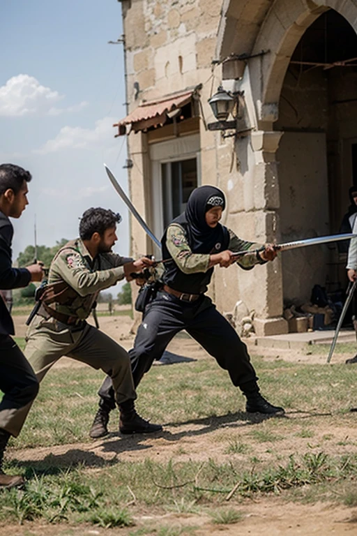 Palestinienne guy in fight