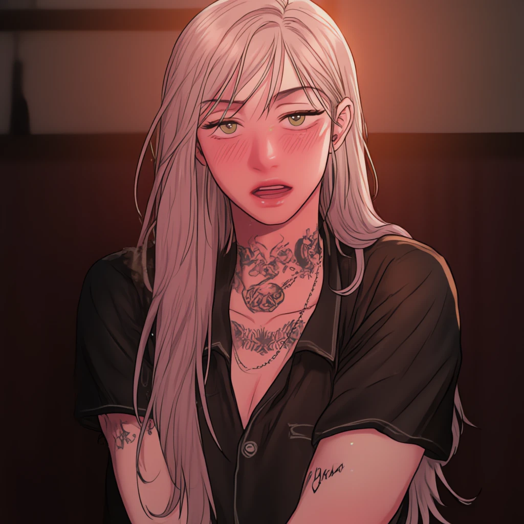 score_9,score_8_up,score_7_up,score_6_up,score_5_up,score_4_up,<lora:aesthetic_witchy:0.6>,witchyaesthetic,witchyset20,1girl,solo,looking at viewer,realistic,blurry background, red eyes, freckles, source_explicit,nsfw, , turquoise hair, lab coat, hands on neck, kingdom, top knot hair, <lora:AsuraXL:0.8>,,