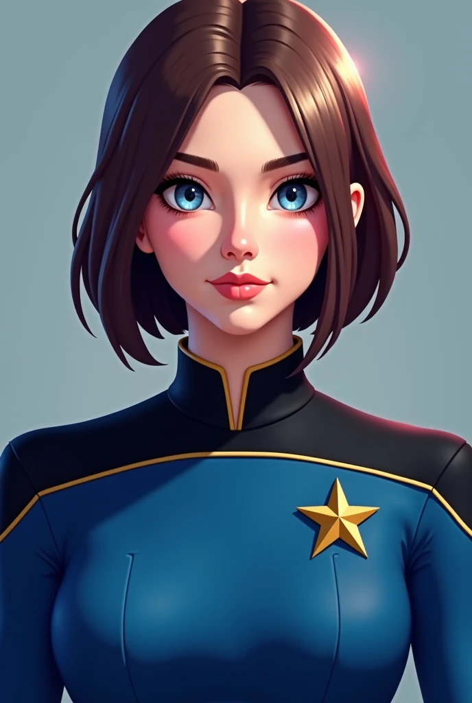 ((masterpiece, best quality)), insaneres, absurdres, solo, looking at viewer,   
FAP_ARTSTYLE_xxoom_ownwaifu, 
1girl, star earrings, jewelry, blue eyes, black hair, star (symbol), short hair, lipstick, makeup, red lips, breasts, red bodysuit, turtleneck, wristband, toned, solo, looking at viewer,
 <lora:xxoom_SDXL__Artstyle__ownwaifu:0.75>