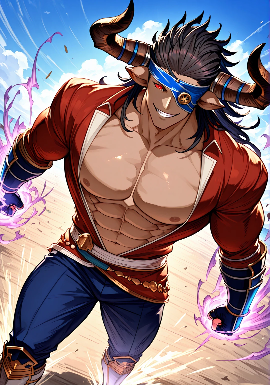 (anime style art,)extremely masculine muscular character,muscular,bodybuilder, huge bulge, sexy, smirk, erotic, 8 pack abs, 1boy,,solo, masterpiece, best quality,4k, Main, rainbow,, hair, cape,bare chest, suit pin?, fashion, catwalk, fire, water, magic, stud, VPL, exploding with muscle, huge bulge, extremely masculine muscular man, huge bulge,huge balls, ?????