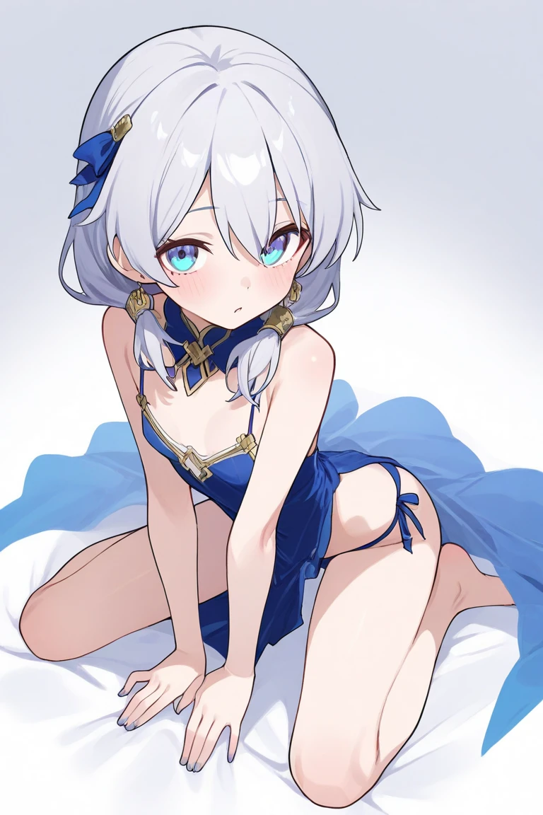 (((Shirogane Noel ))),(((wearing ancient Egyptian clothing))),pornographic pose, exposed navel