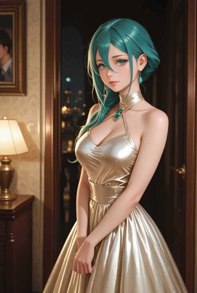 anime girl sitting on the floor with a flower in her hair, beautiful anime girl, pretty anime girl, cute anime girl, attractive anime girl, an anime girl, seductive anime girl, young anime girl, anime girl, in a yellow hot dress, anime visual of a cute girl, cute anime waifu in a nice yellow hot dress, realistic young anime girl, beautiful anime portrait, beautiful, hot