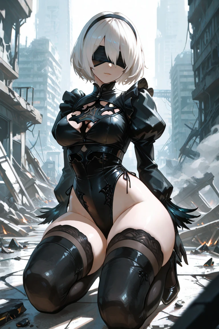 (Colorful magazine cover:1.2)、((From below:1.2))、、、(Dynamic pose:1.1), One cute girl, Highest quality、超High resolution、High resolution、Highly detailed CG、8K Unit Wallpaper、、Beautiful attention to detail、Colorful hair color、 Blackware, Black legwear, black elbow gloves、Black mini skirt)))、(Wet body:1.4)、(Shiny body,:1.6)、 Standing on the rubble, (Wicked Smile:1.1), ,,Dark shadowed face,Sadistic smile,Malice,Contempt,smile,latex,Bad face,,,two hands,two legs,five fingers,black background,elbow gloves,latex,Standing on the rubble,