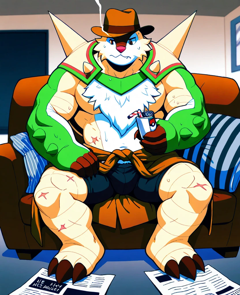 Giant Anthropomorphic Jolteon Pokemon Man, Purple Eyes, Muscular, Tired, Handsome, Charming, View from below, Daddy, Bara, , Flirty, Older Brother, Four toed feet, cock balls, Blenis, teasy, , Bully, Jock, flirting with tiny viewer, Inside House, Eating his tiny little brother, Vore