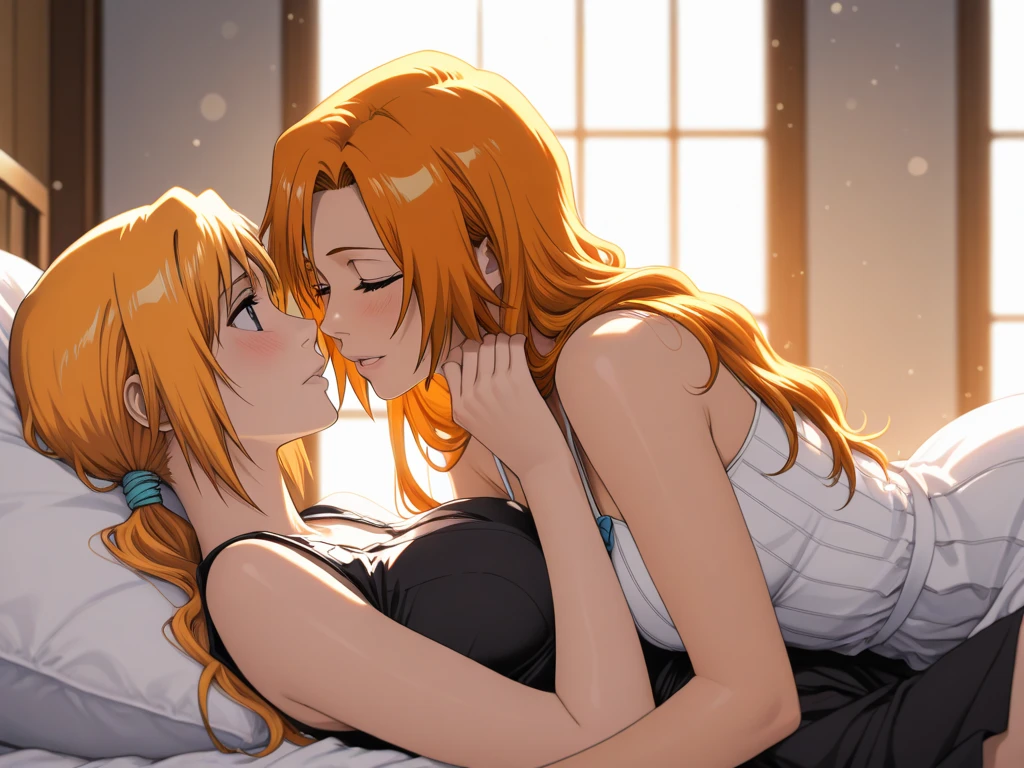 Lete , Love Hotel Girls and boys blush Realistic eyes, Lilac eyes, Wet Face, bed Having my breasts massaged Nipples Girl gets fucked hard from behind by man Cry Forgive princess Nipples犯される Orange Hair