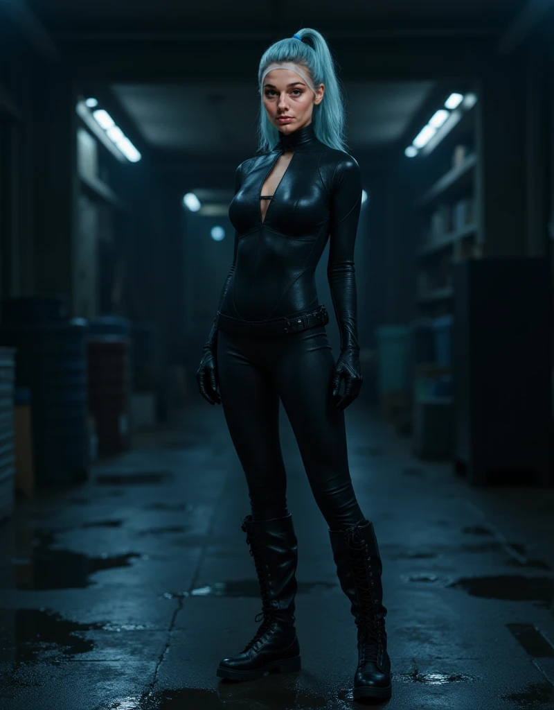 Mulher, 25 anos, (((corpo inteiro))), Dancing, vestindo roupa cyberpunk, lindos cabelos loiros, estilo dos desenhos animados, comiс style, 0.Contorno de 8 linhas pretas, detalhes intrincados, High definition, Professional comic book studio