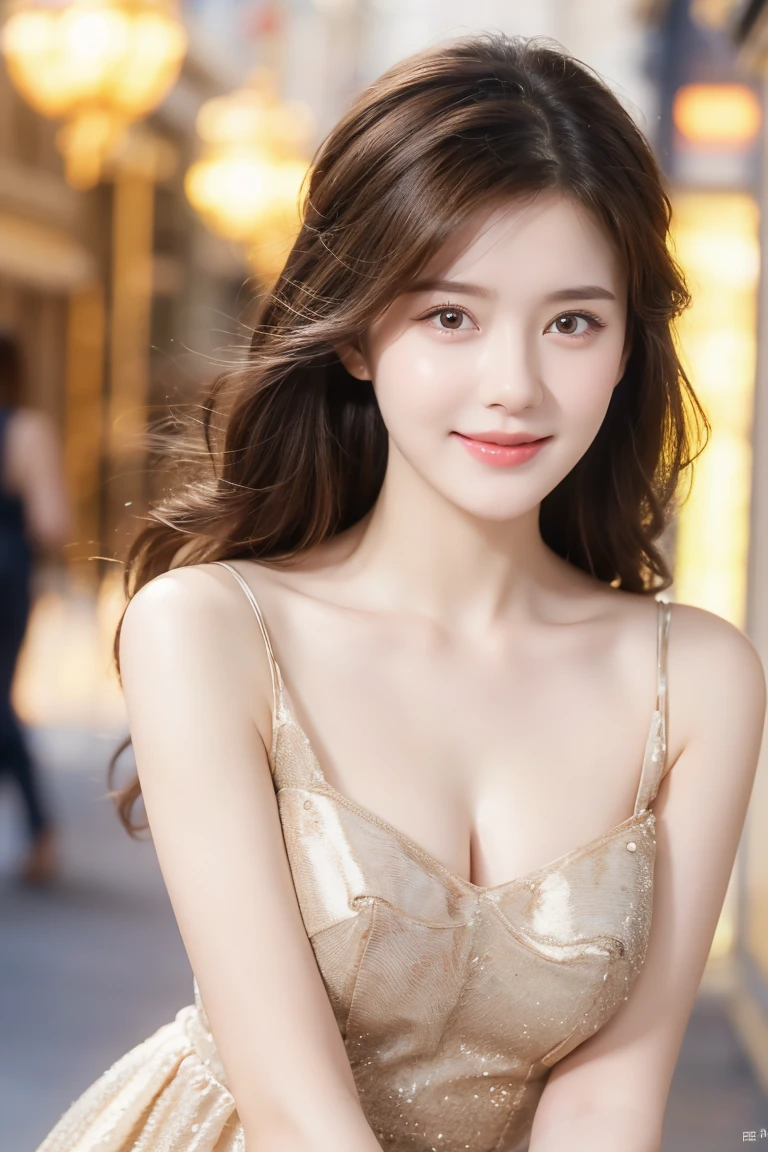 8K, Ultra-high resolution, highest quality, masterpiece, Surreal, photograph, 1 girl, (16 years old:1.3), pretty girl, Cute face, 細部までBeautiful Eyes, 細かくdetailedに, 8k, masterpiece, RAWphotograph, highest quality, Realistic, Depth of written boundary, Cinematic Light, (Beautiful expression, Beautiful Lips, Beautiful Eyes:1.5), detailed面, ((非常にdetailedな肌)) One Girl, Cute Japanese Woman, 1 girl,Keep your hair up, (Very slim and slender fit muscular body:1.3), (Big smile:1.3), (Blurred Background), (Fashion Street),(No people in the background:1.3), Beautiful earrings, bracelet, necklace, walking, (Pale skin), (Big eyes), Look forward, (Brown Hair), (Full Body Shot), ((Knitted dress:1.3)), ((Tight Fit Dress:1.4)), (View your viewers:1.3) , (Short skirt length:1.4), Open chest, Very slim, Small breasts, Very small waist, Backtrack, (Buckshot), focusing, In front of eyebrows, (Small Ass), ((Spread your thighs))、Sexy pose、See through 、Look at the audience、beauty,Long neck、Smile a little、Please close your mouth and laugh、(((Ideal body proportions))),A cup small breasts :2,、Portraiture:2、Perfect Anatomy、Vivid details、detailed、Surreal、Light and shadow,Strong light,Fashion magazine cover,Thin lips