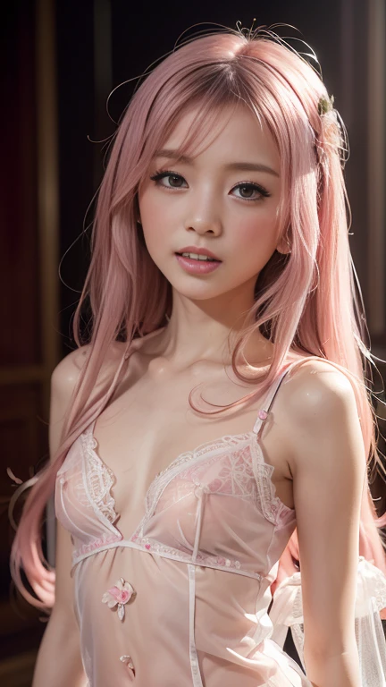 (La mejor calidad, 4k, 8k, Altas Resoluciones, Obra maestra:1.2), Ultra detallado, cara detallada, Labios y ojos detallados..........., lindo maquillaje , aspecto atractivo, Rostro expresivo, realista,
Romper   ,Beautiful Caucasian woman with shoulder length messy wavy pink hair, , Grandes ojos azules, piel clara, slim and athletic, cabello que cubre un ojo,
Romper  (dynamic pose),  senos grandes , excited expression, Luz solar suave iluminando la escena, Sutil movimiento del viento en el cabello, happy expression, gloomy atmosphere, afable, Natural lighting that emphasizes your features..........., Subtle shadows that add depth and dimension to the image..........., (maduro)  , mlp Fluttershy  , pelo largo color rosa , cabello largo color rosa  , usa  traje de baño sexy , traje de baño ajustado  , usa mascada al rededor de la cintura , chaqueta  , senos grandes , casa , sala de estar  , cuerpo completo , cara alegre , hermosa sonrisa 