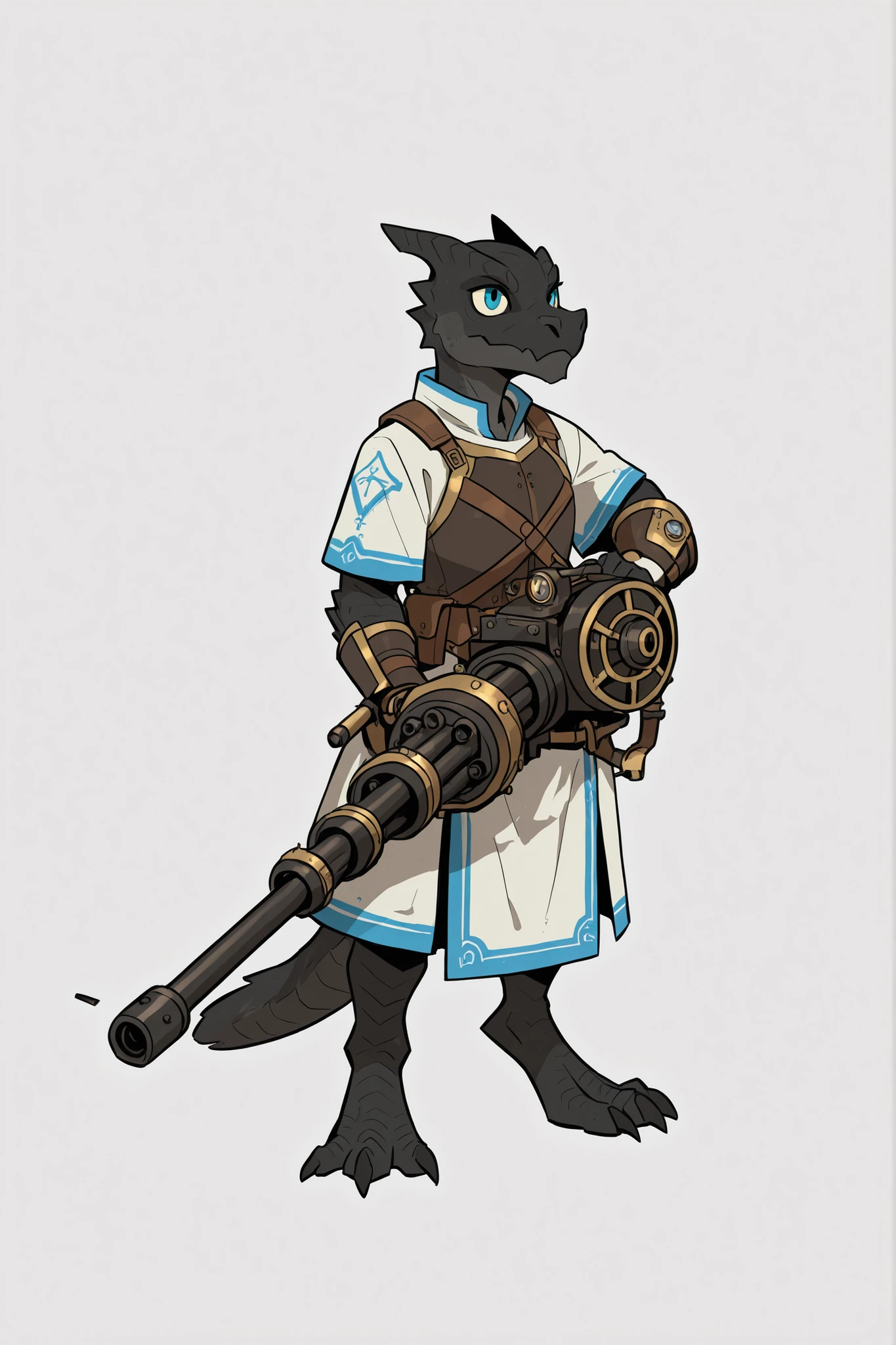 minigun, artificer, steampunk, magic