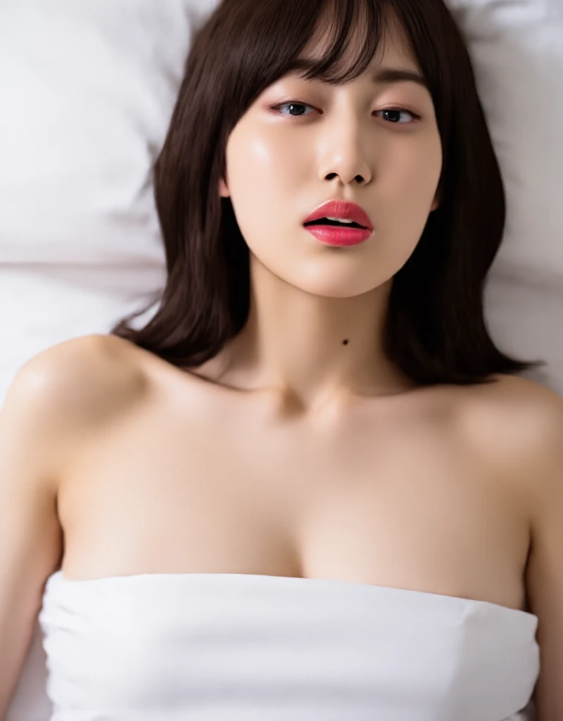 nsfw,Best quality, masterpiece, ultra high res, (photorealistic:1.4), 1 japanese girl,18 years old,(gangbang:1.4),multiple men,slimbody,(sweat:1.2),nude,penis in pussy, large breasts,breast out,(torn clothes:1.2),spread arms,spread legs,perfect face, ,(underboob:1.3), under_hair,messy hair,(tied hair:1.3), open eyes and shed tears,huge breasts, (sweat:1.2), (cum in pussy,cum, cum on stomach, cum on breasts, cum on face, cum overflow:1.3), (sad and crying:1.4), (T-shirt:1.3),(no pants:1.3),expensive necklace, earrings, umbilicus,rainy city,(lying on up:1.2),from above,on the bed