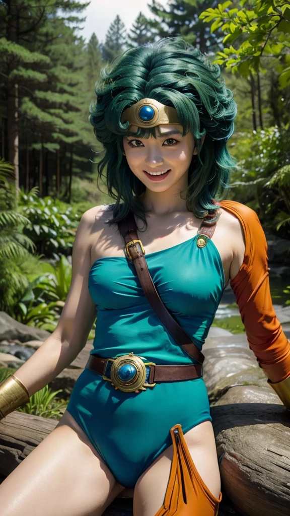 masterpiece、1 beautiful girl、Beautiful Eyes、smile、Puffy eyes、Highest quality, 超High resolution, (reality: 1.4), Cinema Lighting、Japanese、Asian Beauty、Korean、so beautiful、Beautiful Skin、Hold your sword,Body facing forward,(超reality的な)、(High resolution)、(8K)、(Very detailed)、(美しくBeautiful Eyes)、(Very detailedな)、 (wall-)、Detailed face、Bright lighting、Professional Lighting、Looking at the audience、Look straight ahead、Diagonal bangs、Bright light Blue Hair、Nogizaka idol、20-year-old、masterpiece, Highest quality, Very detailedな, shape, Sage_(dq3),Long Hair, Blue Hair, Circlet, Red eyes,Small breasts, Yellow gloves, White Dress, belt, Cape, boots,