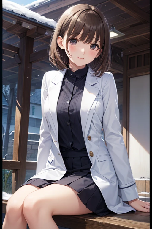 anegasaki nene、Shiny brown hair, short hair, (Beautiful brown eyes、Sparkling eyes, Fine grain)、smile、超Detailed eyes、Highly detailed face, 非常にDetailed eyes,
(masterpiece, 最high quality, High resolution, 超High resolution, Pixel perfect, Depth of written boundary, 4K, RTTX 10.0, High resolution))),
(high quality, High resolution, The finer details), break (Black long coat),
break (White shirt, White pants), Stylish decorations, alone, Sparkling eyes,
(Detailed eyes:1.2), smile, blush, Sweat, Oily skin, Depth of written boundaryが浅い