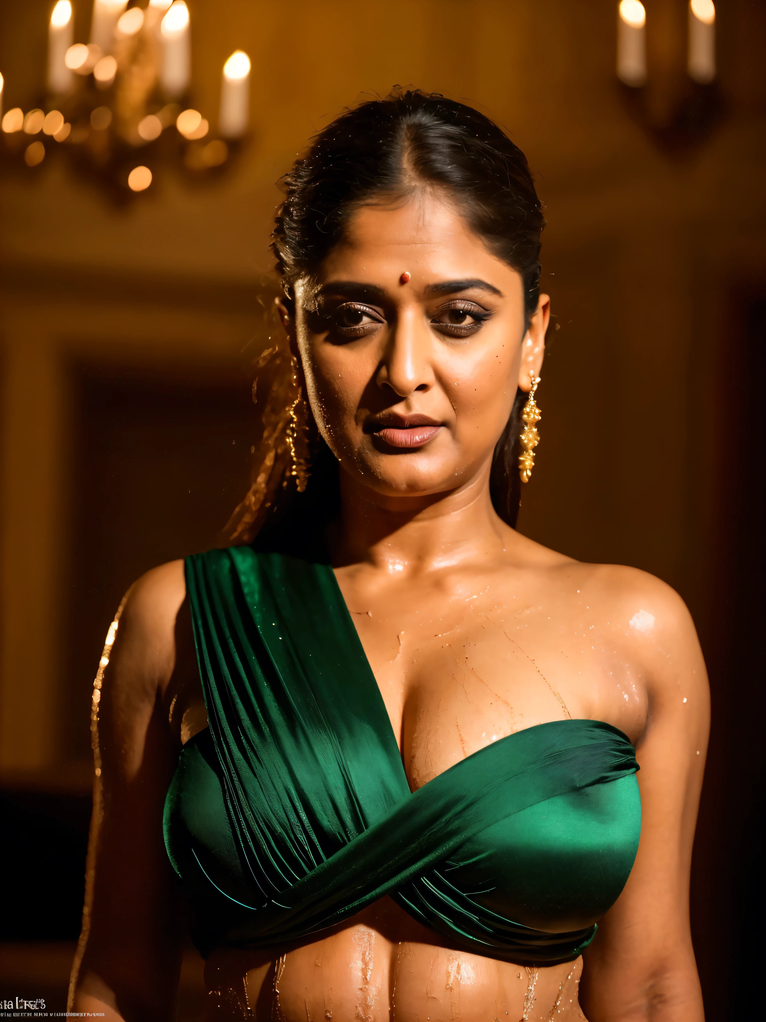 50yo mature MILF Anushka Shetty,((best quality)), ((masterpiece)), ((realistic)), Medusa, full body, the hair composed of countless small snakes, green eyes, female face,metal carved top, royal aura, trend on artstation , sharp focus, studio photo, intricate detail, very detailed, detailed eye, illustration, very detailed, sharp focus, digital render, professional, 4k