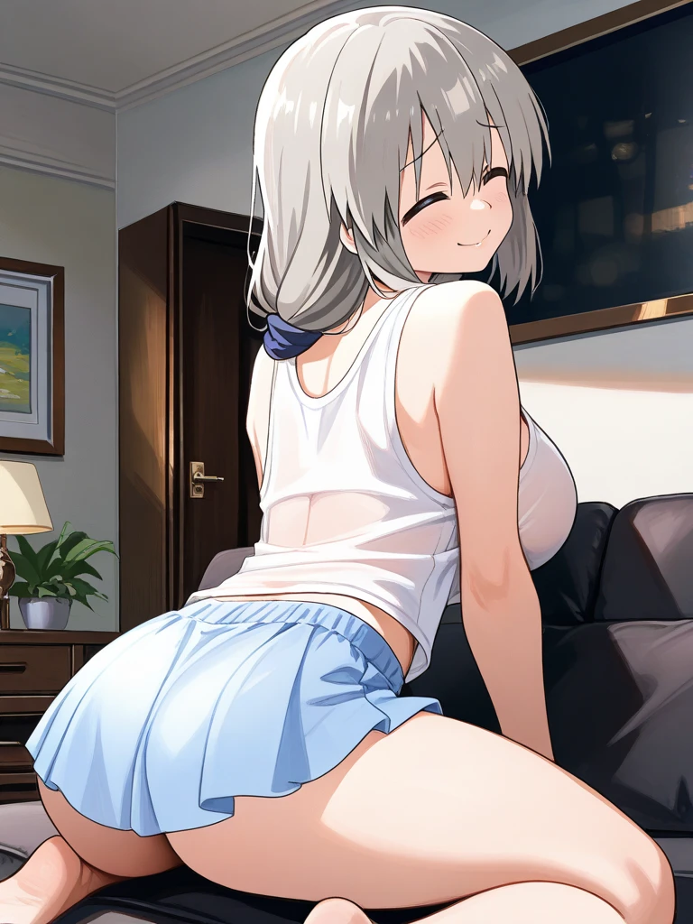 masterpiece, high quality,((1boy, 1girl)),((have to pee:1.3))、(pussy、nipple、micro bikini),transparent pee,((girl being lifted up from behind by a man)),((in the city))、((raise your legs up))、(spread legs)、Only girls blush、((panicked face))、hold your face with your hands、silver hair、blue eyes