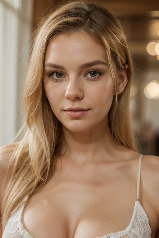 an italian blonde women potrait