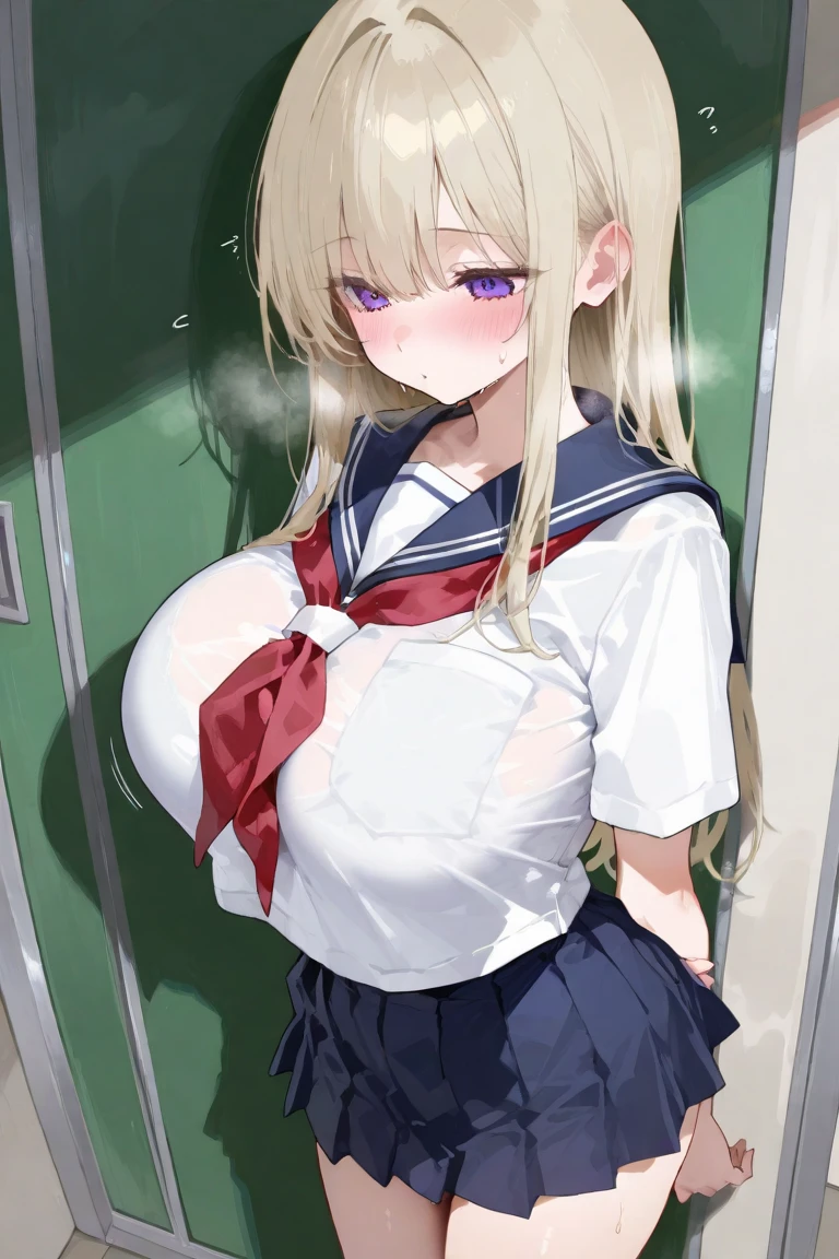 (masterpiece), best quality, expressive eyes, solo, perfect face, 1 girl, nude, bunny ears, bowtie, cloated belly