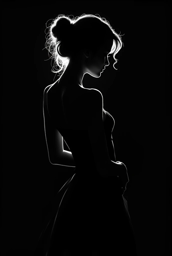 girl, alone, eroticism, sexy, black and white image, between shadows, oil painting, chiaroscuro, sensual, dramatic lighting, moody atmosphere, photorealistic, intricate details, masterpiece, ultra-detailed, high quality, 8k, best quality, realistic, cinematic, dark and brooding, expressionistic, powerful composition, emotional impact, Bill Sienkiewicz inspired art