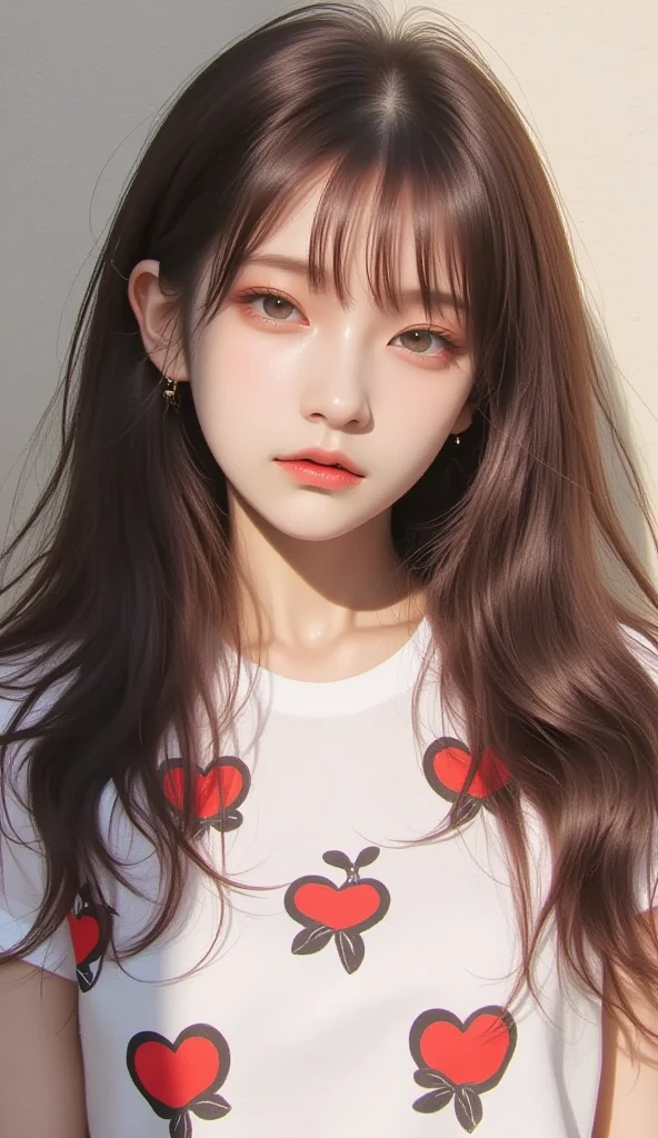 (Highest resolution, distinct_image) Best quality, A masterpiece of women, Highly detailed, Half realistic,(Most of the body),Pink Long Hair, bangs, 18 years old, Young,Black accessories,Pink-purple flight suit,stand-up collared shirt,sharpy face,(Brown eyes, hair between eye), Fluorescent long coating (Broken glass),(Plain white background),Cold, Serious,authoritative,Powerful,(Standing painting),(Exquisite facial features, Exquisite facial features)