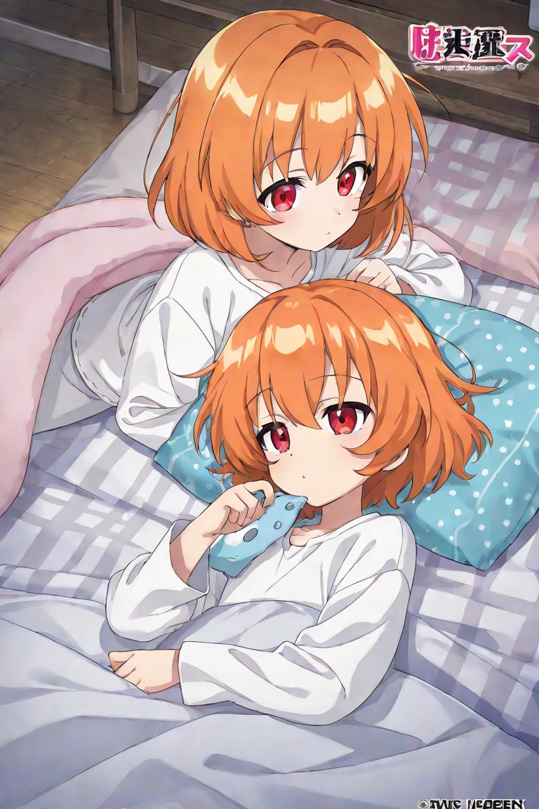 2 girls, Be red in the face, (vred:0.6), is shy, (tmasterpiece, best qualtiy:1.1), (sketching:1.1), Paper, Look at each other, The upper part of the body, Detailed eyes, pyjamas,onbed,2 girls, Be red in the face, (vred:0.6), is shy, (tmasterpiece, best qualtiy:1.1), (sketching:1.1), Paper, Look at each other, The upper part of the body, Detailed eyes, pyjamas,onbed,pillow head