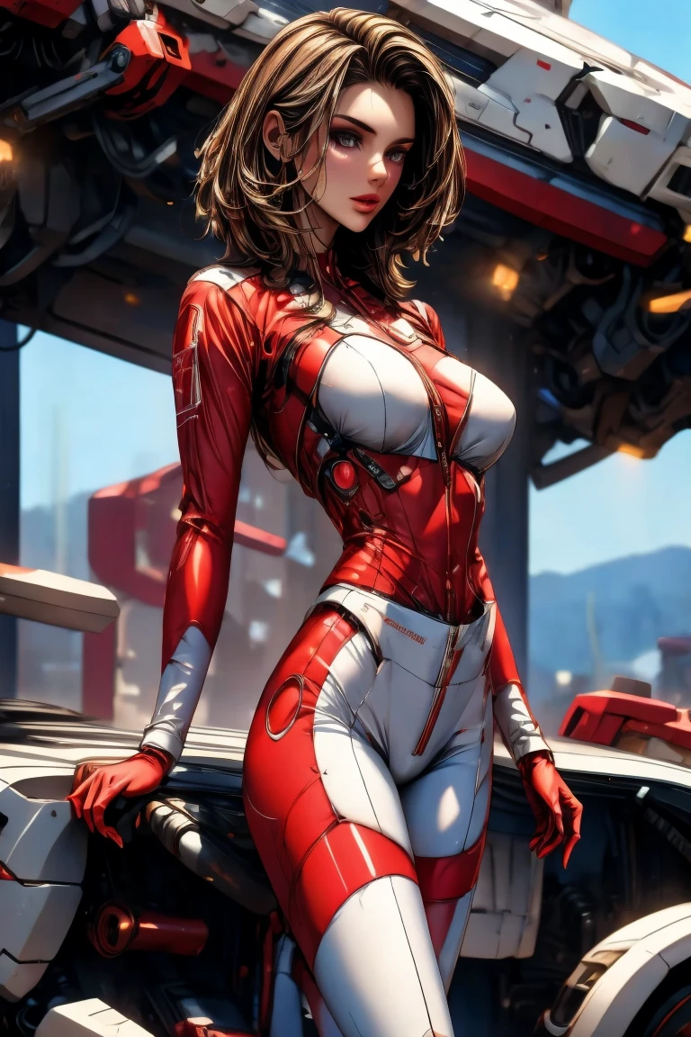 beautiful cyborg girl pinup, cute cyborg girl, gynoid body, extremely detailed, seductive. highly detailed, blue eyes