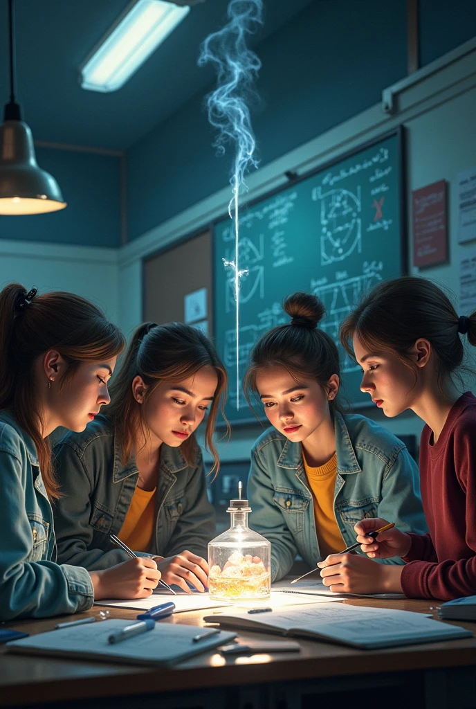 4 GIRLS Russian children with 20 years old WITH LONG STRAIGHT HAIR dark, ESTILO RETRATO, jaqueta de couro preta, there are many light bulbs hanging from the ceiling in a room, light bulbs, some bulb lights, Esclarecedor, lightbulb, innovation, luzes fluorescentes cintilantes, blue shiny lighting, blue lighting, luz azul, incandescent lighting, lightbulb, luzes azuis, an upright lightbulb, illumination, em destaque, ideas, illumination, iStockphoto, Luzes