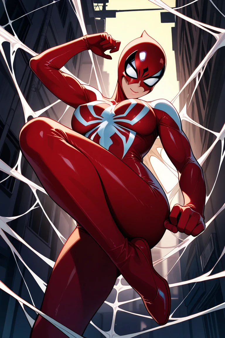 (masterpiece, best quality, 8k, highres:1.2), full body, spider costume