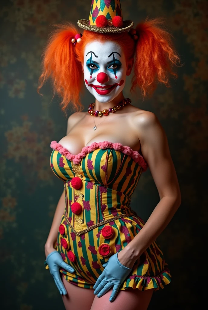 Clown woman having sex