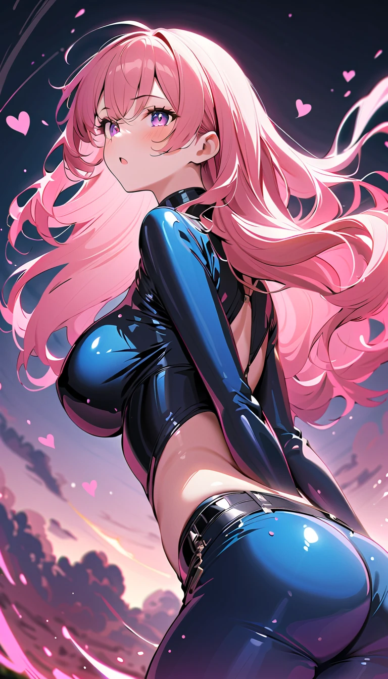 (high quality, 8k, 4K, high contrast, artwork:1.2, high quality, best aesthetics), (centralized), ((1 woman)), erotic, sensual, mature body, super detailed, beautiful face detailed, beautiful eyes detailed, detailed beautiful mouth, sexy body, perfect breats, perfect wide thighs, (light pink hair, long light pink hair, wavy light pink hair), (blue eyes), (wearing a white greek women's toga with pink details), (exposed thighs), (pink angel halo), (smiling), (calm facial expression), (standing erect), (looking at the viewer), (centered), (above the clouds), (clear sky)